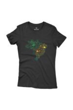 Camiseta Feminina Biomas no Brasil Preto